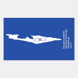 Zo Artzeinu - Joshua 1:3 Rechthoekige Sticker