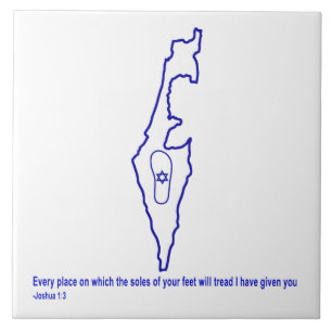 Zo Artzeinu - Joshua 1:3 Tegeltje