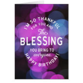 Zo bedankt voor jou en de zegen die je mee brengt (Voorkant)