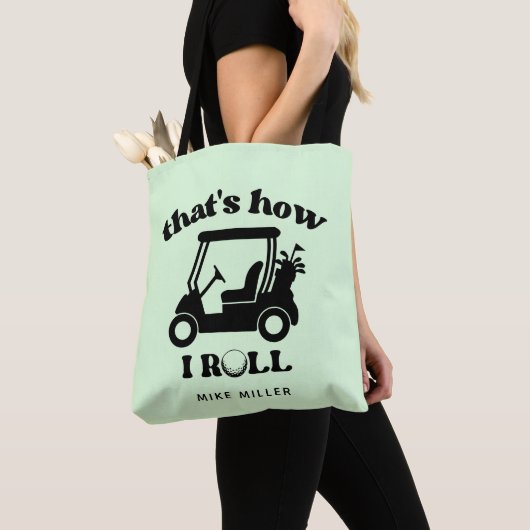 Zo ben ik Roll Golf Cart Golfer Tote Bag (Dichtbij)