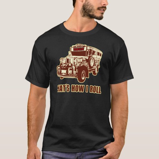 Zo ben ik Roll Jeepney. T-shirt (Voorkant)