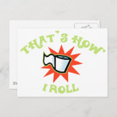 Zo ben ik Roll. (Toiletpapier) Briefkaart (Voorkant / Achterkant)