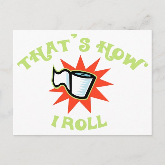 Zo ben ik Roll. (Toiletpapier) Briefkaart (Voorkant)