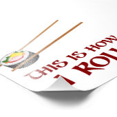 Zo ben ik Sushi Roll Foto Afdruk (Hoek)