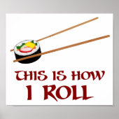 Zo ben ik Sushi Roll Poster (Voorkant)