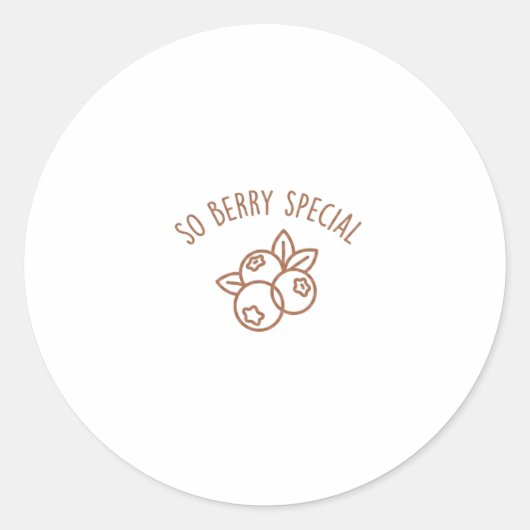 Zo Berry Speciale Cute Vinyl Sticker (Voorkant)