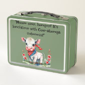 Zo bewegende schattige koe lunchbox (Achterkant)