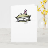 Zo blij als een mossel kaart (Gele Bloem)