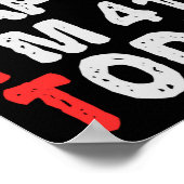 Zo blij ben ik 41ste vandaag grappige Birthday Gif Poster (Hoek)