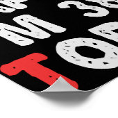 Zo blij ben ik vandaag 38e grappige Birthday Gift  Poster (Hoek)