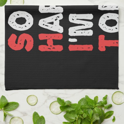 Zo blij ben ik vandaag 40e grappige 'Birthday Gift Theedoek (Gevouwen)