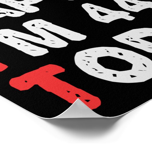 Zo blij ben ik vandaag 44e grappige 'Birthday Gift Poster (Hoek)