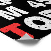 Zo blij ben ik vandaag 45e grappige 'Birthday Gift Poster (Hoek)