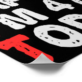 Zo blij ben ik vandaag 47e grappige Birthday Gift  Poster (Hoek)