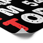 Zo blij ben ik vandaag 54e grappige Birthday Gift  Poster (Hoek)