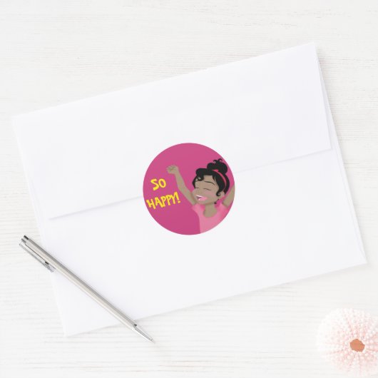 "Zo blij" ClaraBelle Sticker (Envelop)