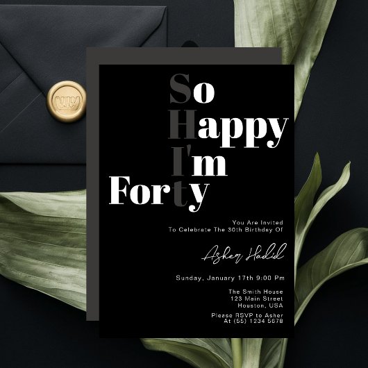 Zo blij dat ik 40 jaar ben kaart