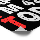 Zo blij dat ik 42e ben vandaag grappige Birthday G Poster (Hoek)