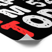 Zo blij dat ik 52e ben vandaag grappige Birthday G Poster (Hoek)