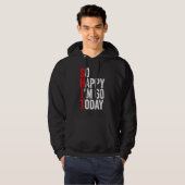 Zo blij dat ik 60 ben vandaag grappige 60ste verja hoodie (Voorkant volledig)