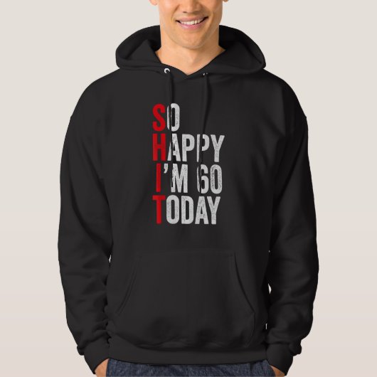 Zo blij dat ik 60 ben vandaag grappige 60ste verja hoodie (Voorkant)
