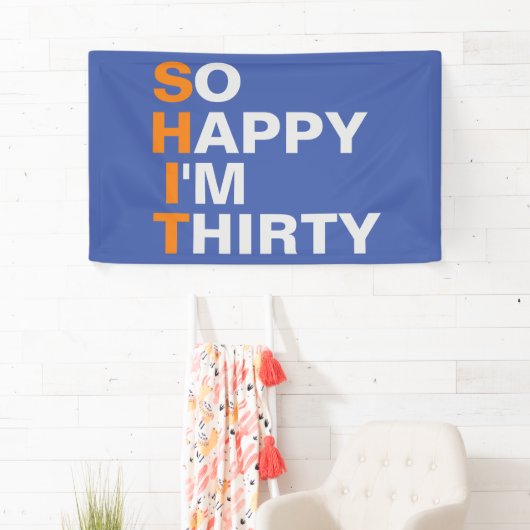 Zo blij dat ik dertig banners ben (Insitu)