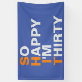 Zo blij dat ik dertig banners ben (Verticaal)