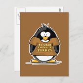Zo blij dat ik geen Turkse pinguïn ben Briefkaart (Voorkant / Achterkant)