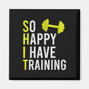 Zo blij dat ik heb training bodybuilding sportscho magneet