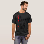 Zo blij dat ik vandaag 35 ben Grappige 35e verjaar T-shirt (Voorkant volledig)