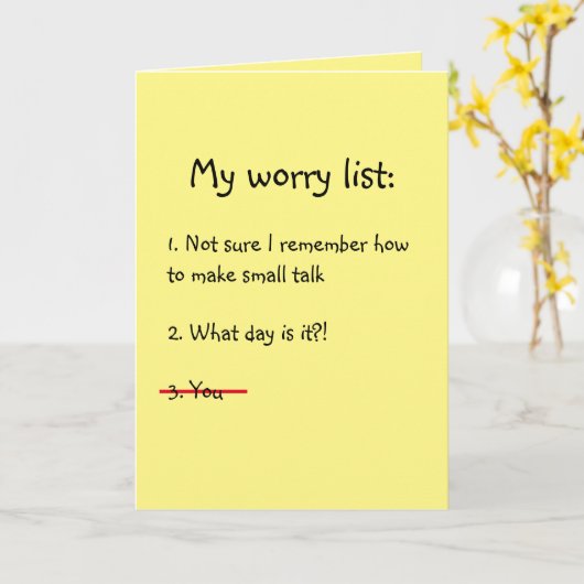 Zo blij dat je bent gevaccineerd tegen COVID-Kaart Kaart (Gele Bloem)