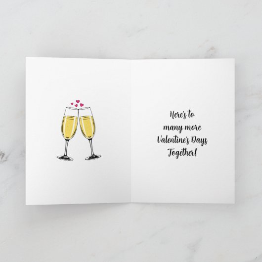 Zo blij dat je mijn Valentijn bent | Retro Pop Art Kaart (Binnen)