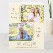 Zo blij dat je twee foto's hebt. kaart (Voorkant)