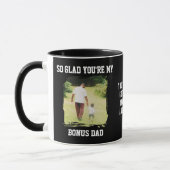 Zo blij dat jij mijn bonus papa bent Vaderdag Mok (Links)