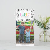 Zo blij feestdagenkaart (Staand voorkant)