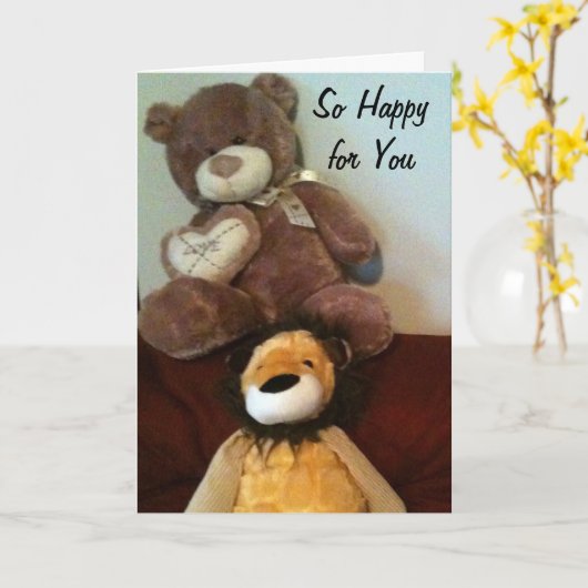 ZO BLIJ MET JE ADOPTIE NIEUWS KAART (Gele Bloem)