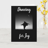 ** ZO BLIJ VOOR JE ** DANSEN VOOR VREUGDE KAART (Gele Bloem)