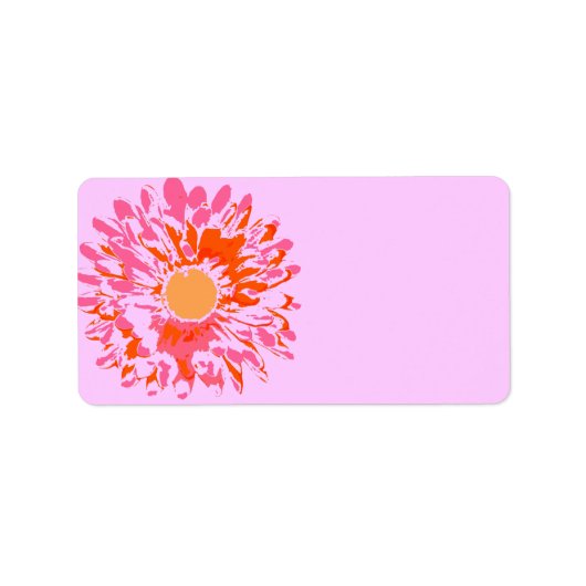 Zo  Bloemenvleermuis Mitzvah print je eigen Label (Voorkant)