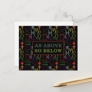 Zo Boven Zo Beneden, Astrologisch Briefkaart