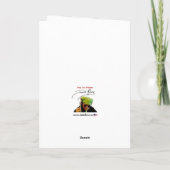 ‘Zo boven, zo beneden’ schilderij op een Bedankkaart (Achterkant)