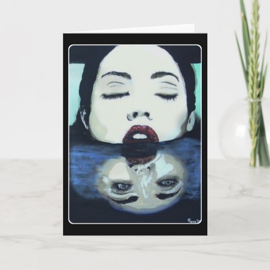 ‘Zo boven, zo beneden’ schilderij op een Bedankkaart (Voorkant)