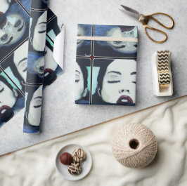 ‘Zo boven, zo beneden’ schilderij op een Cadeaupapier