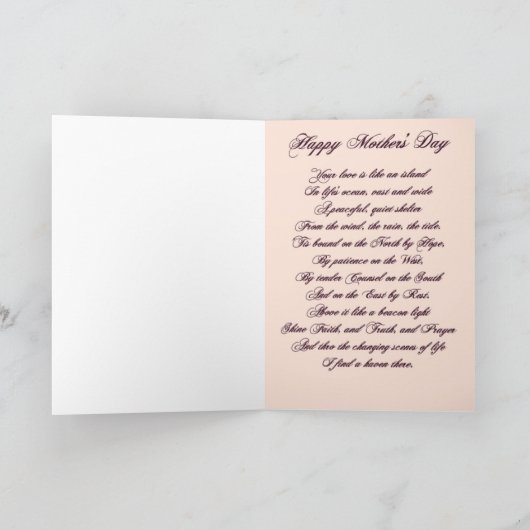 ZO BOVEN, ZO ONDER MOEDERDAG KAART (Binnen)