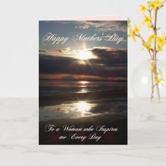 ZO BOVEN, ZO ONDER MOEDERDAG KAART (Gele Bloem)