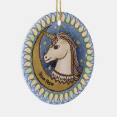 Zo Brave Eenhoorn Keramisch Ornament (Rechts)