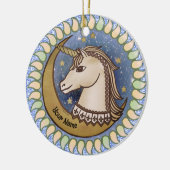 Zo Brave Eenhoorn Keramisch Ornament (Links)