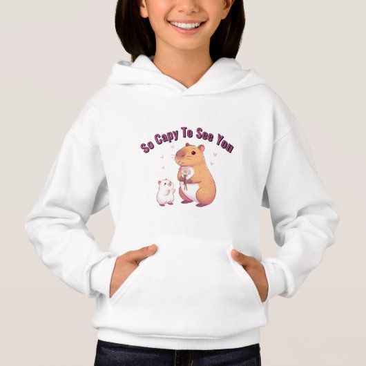 Zo Capy Om Je Te Zien – Cute Capybara Kunst (Voorkant)