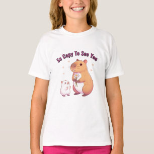 Zo Capy Om Je Te Zien – Cute Capybara Kunst  T-shirt