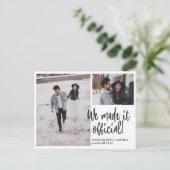 Zo Casual aankondiging van de Foto van Elopement (Staand voorkant)