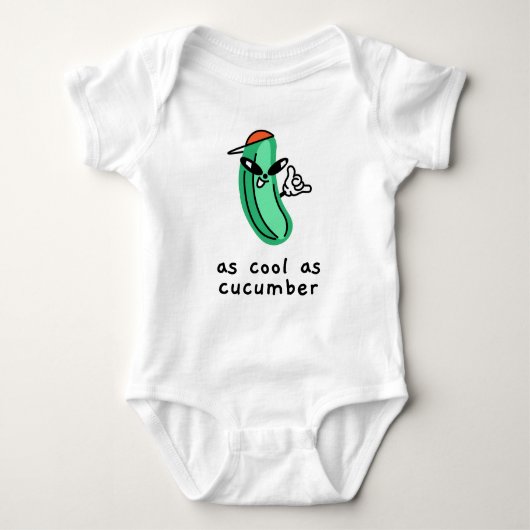 Zo cool als komkommer - Baby Bodysuit (Voorkant)